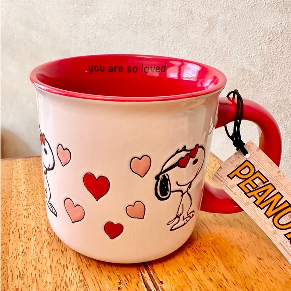Peanuts Other - Peanuts Snoopy Your Are So Loved Hearts Valentine's Ceramic Mug NEW!